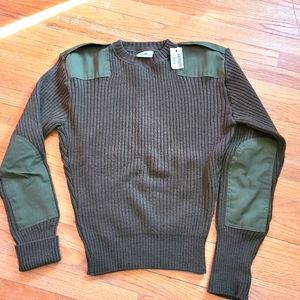 NEW US Military DSCP Valor Collection Wool Military Servic Sweater Green Size 46